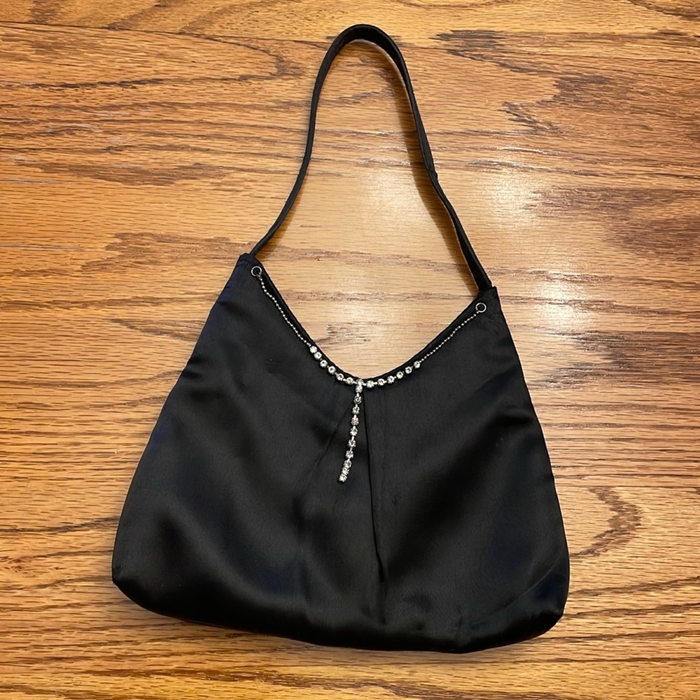 Jessica McClintock Mini Bag/Purse. Black. Formal Event Bling Mini Bag. EUC